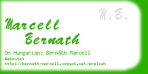 marcell bernath business card